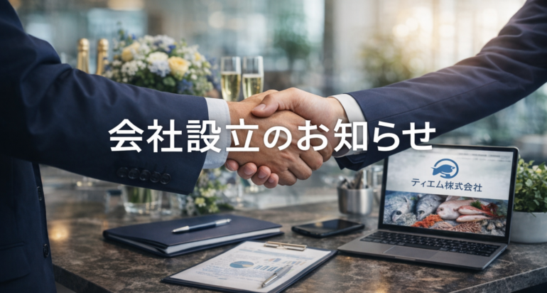 会社設立のお知らせ